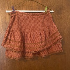 Free People Tiered Mini Skirt